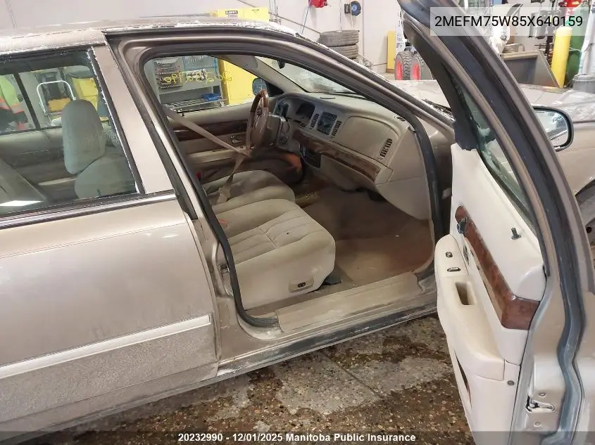 2MEFM75W85X640159 2005 Mercury Grand Marquis Ls