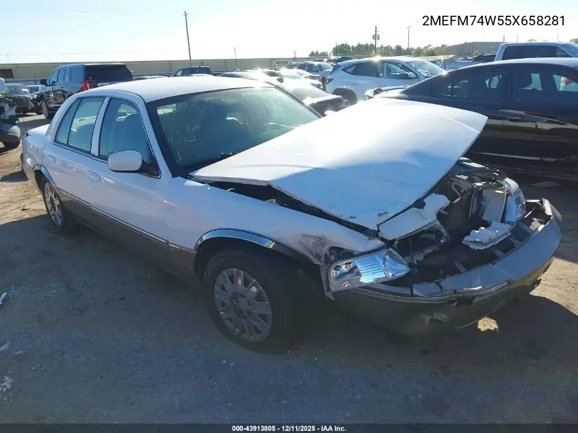 2MEFM74W55X658281 2005 Mercury Grand Marquis Gs