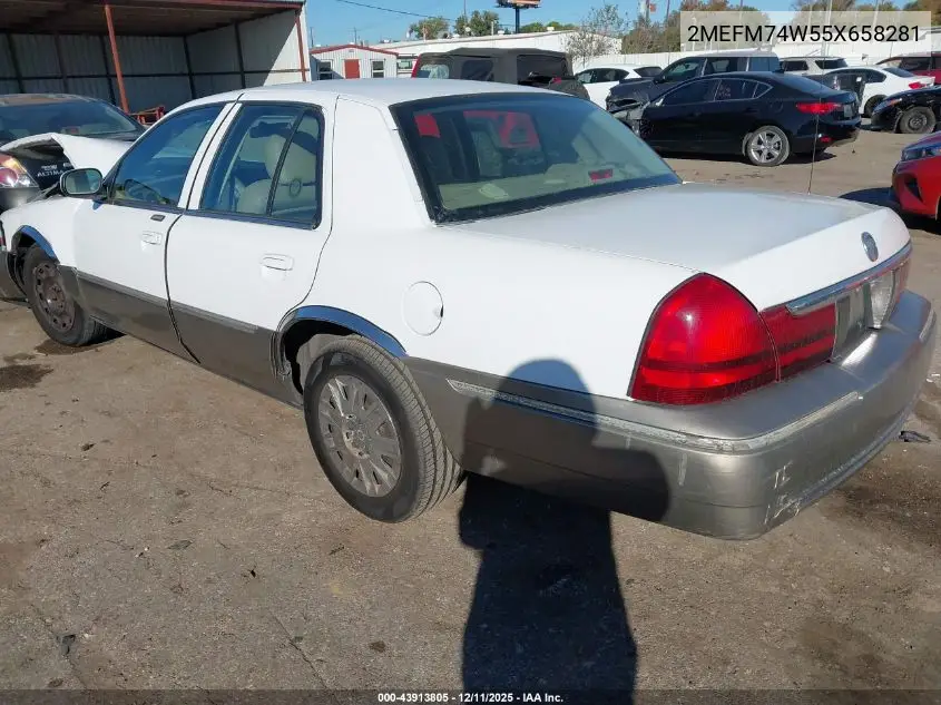 2MEFM74W55X658281 2005 Mercury Grand Marquis Gs