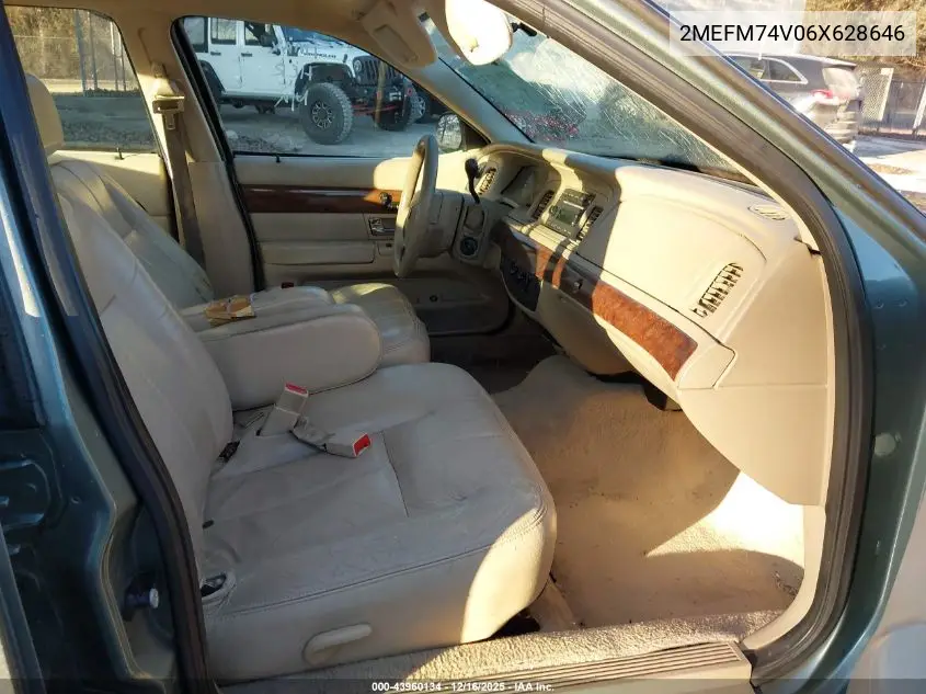 2MEFM74V06X628646 2006 Mercury Grand Marquis Gs