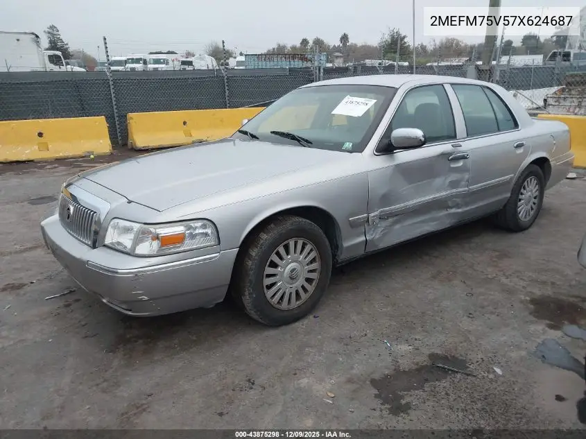 2MEFM75V57X624687 2007 Mercury Grand Marquis Ls