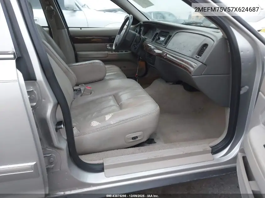 2MEFM75V57X624687 2007 Mercury Grand Marquis Ls