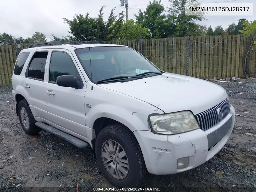 4M2YU56125DJ28917 2005 Mercury Mariner Luxury/Premier