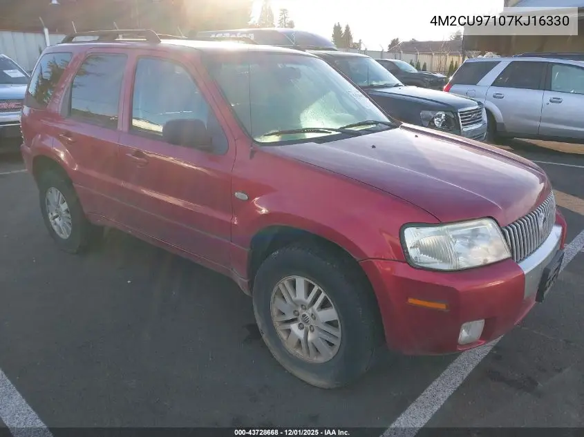4M2CU97107KJ16330 2007 Mercury Mariner Premier