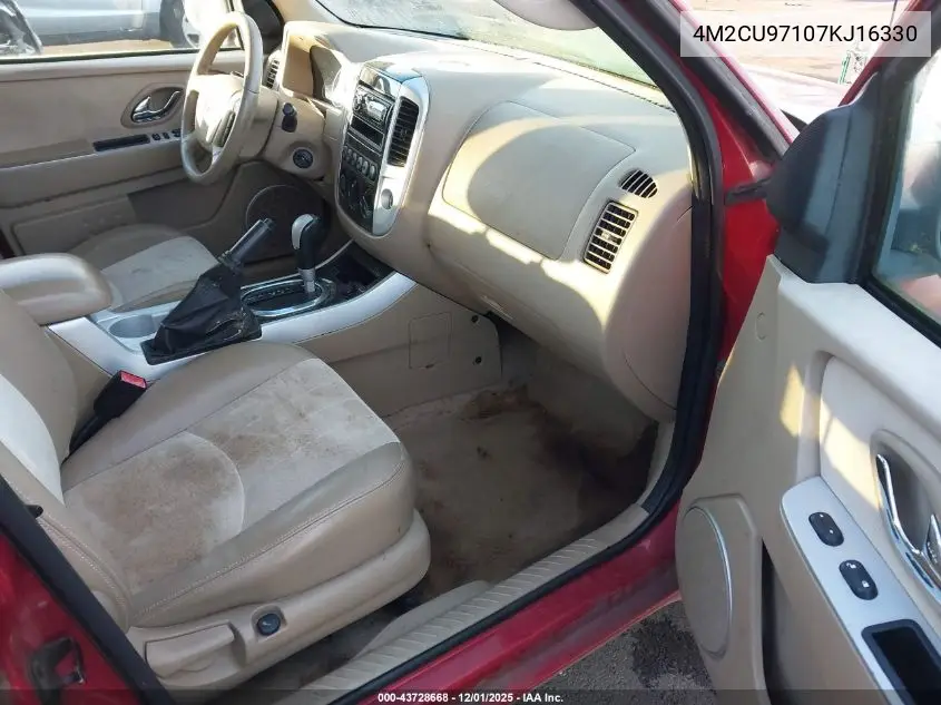 4M2CU97107KJ16330 2007 Mercury Mariner Premier
