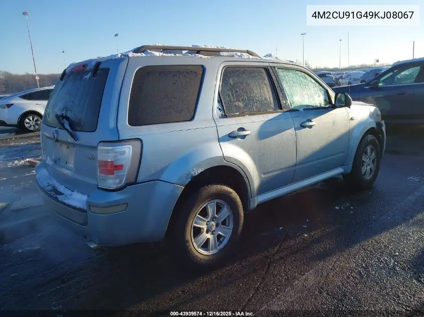 4M2CU91G49KJ08067 2009 Mercury Mariner V6