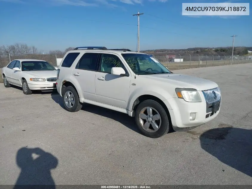4M2CU97G39KJ18872 2009 Mercury Mariner Premier V6