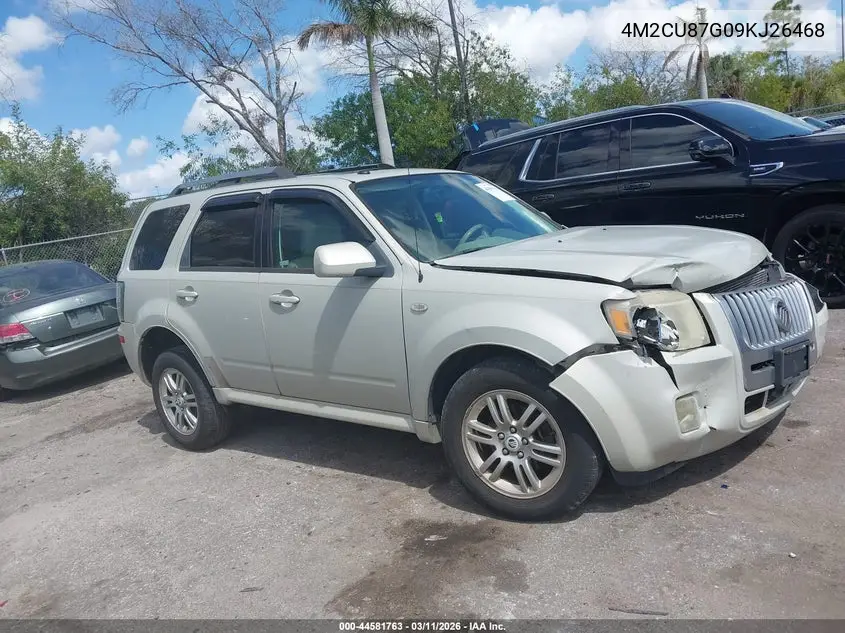 2009 Mercury Mariner Premier V6 VIN: 4M2CU87G09KJ26468 Lot: 44581763