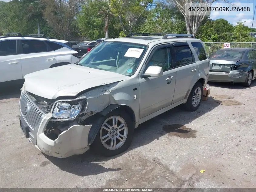 2009 Mercury Mariner Premier V6 VIN: 4M2CU87G09KJ26468 Lot: 44581763