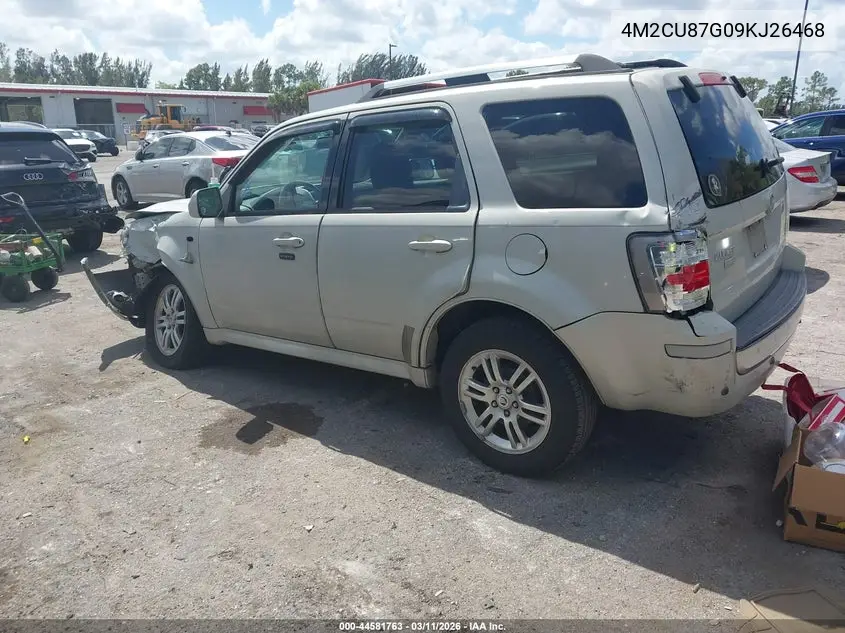 2009 Mercury Mariner Premier V6 VIN: 4M2CU87G09KJ26468 Lot: 44581763