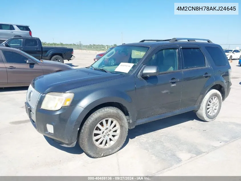 4M2CN8H78AKJ24645 2010 Mercury Mariner Premier