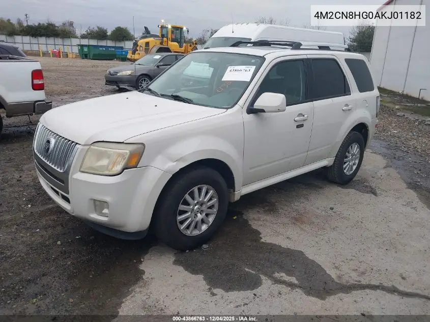 4M2CN8HG0AKJ01182 2010 Mercury Mariner Premier