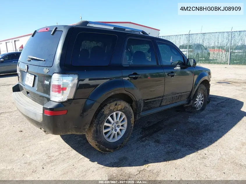 2011 Mercury Mariner Premier VIN: 4M2CN8HG0BKJ08909 Lot: 44579667