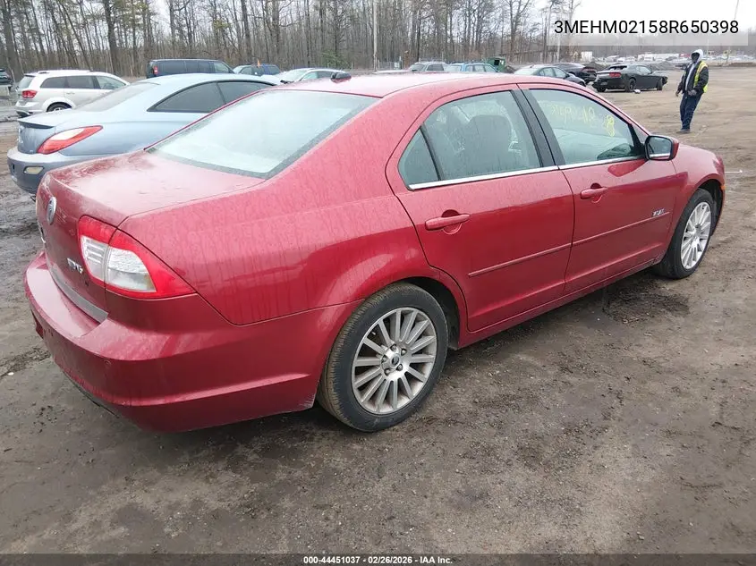3MEHM02158R650398 2008 Mercury Milan V6 Premier