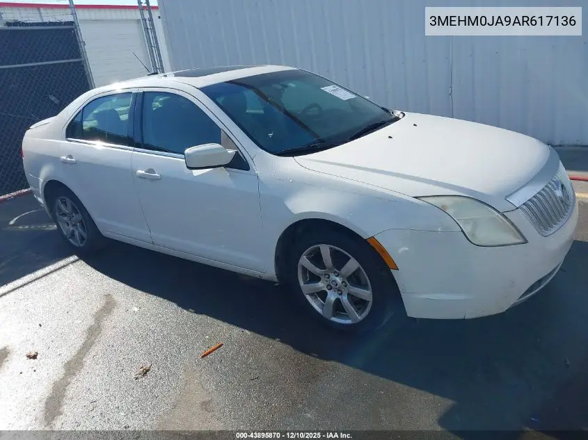 3MEHM0JA9AR617136 2010 Mercury Milan Premier