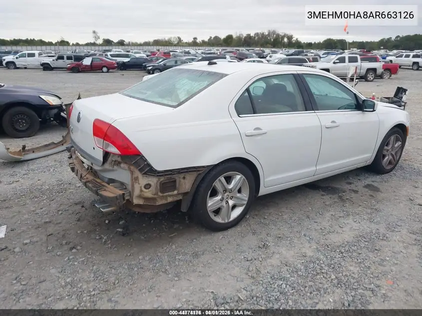 3MEHM0HA8AR663126 2010 Mercury Milan