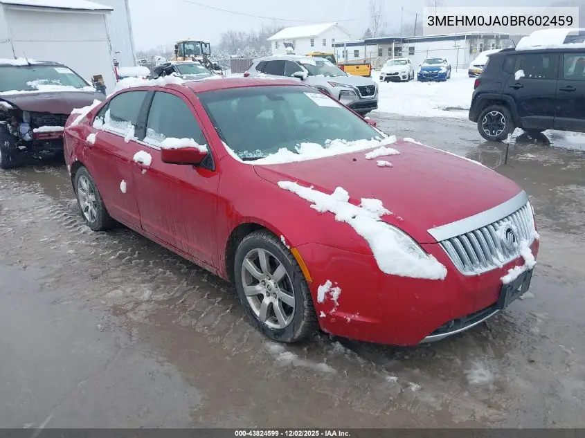 3MEHM0JA0BR602459 2011 Mercury Milan Premier