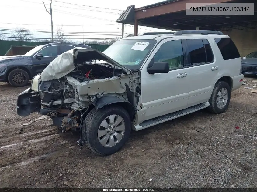 4M2EU37806ZJ03344 2006 Mercury Mountaineer Luxury