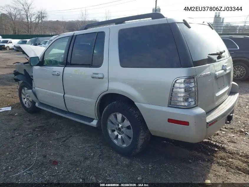 4M2EU37806ZJ03344 2006 Mercury Mountaineer Luxury