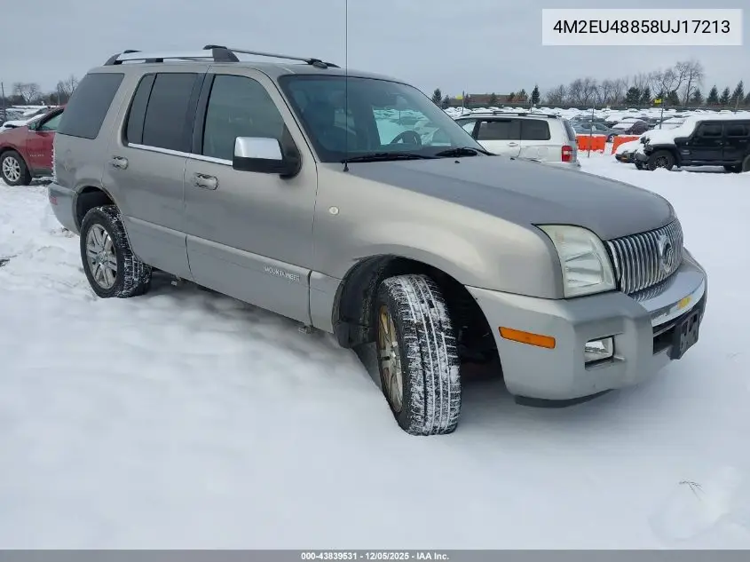 4M2EU48858UJ17213 2008 Mercury Mountaineer Premier