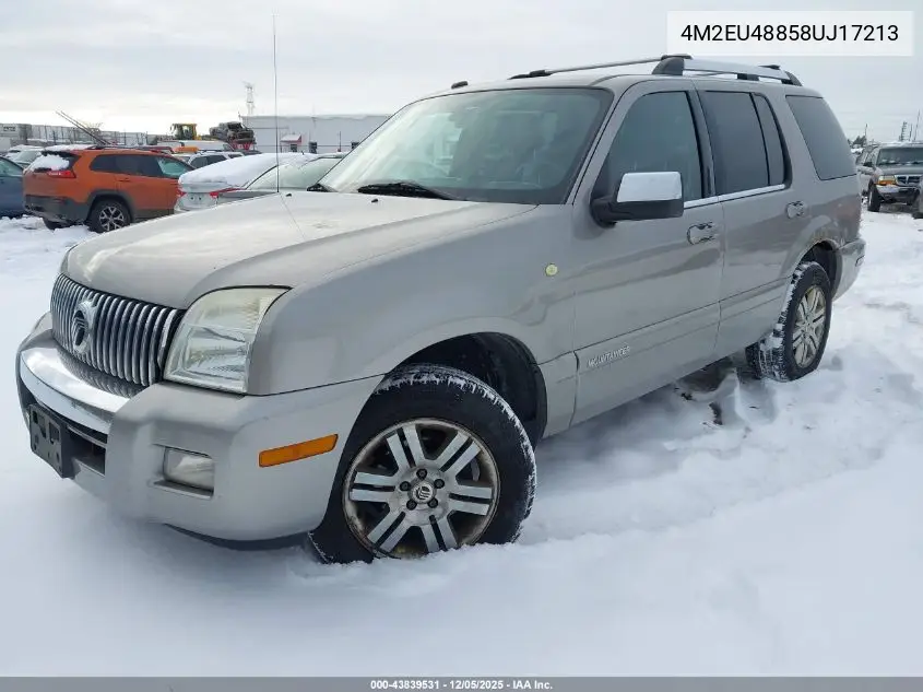4M2EU48858UJ17213 2008 Mercury Mountaineer Premier
