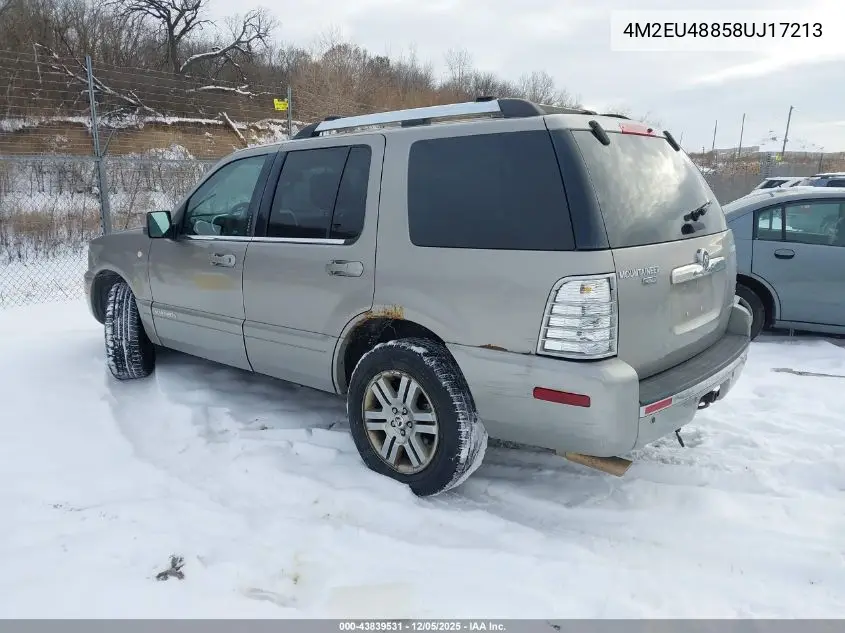 4M2EU48858UJ17213 2008 Mercury Mountaineer Premier