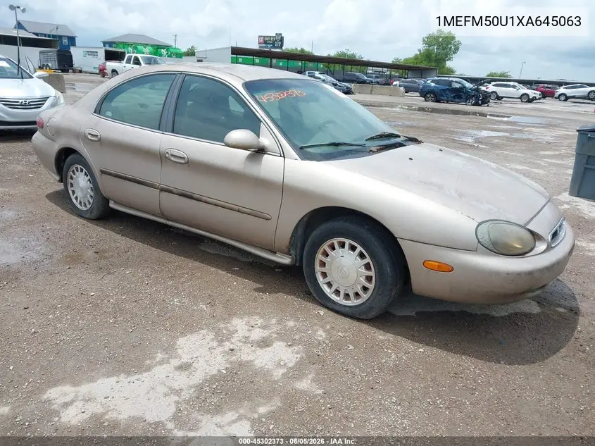1999 Mercury Sable Gs VIN: 1MEFM50U1XA645063 Lot: 45302373