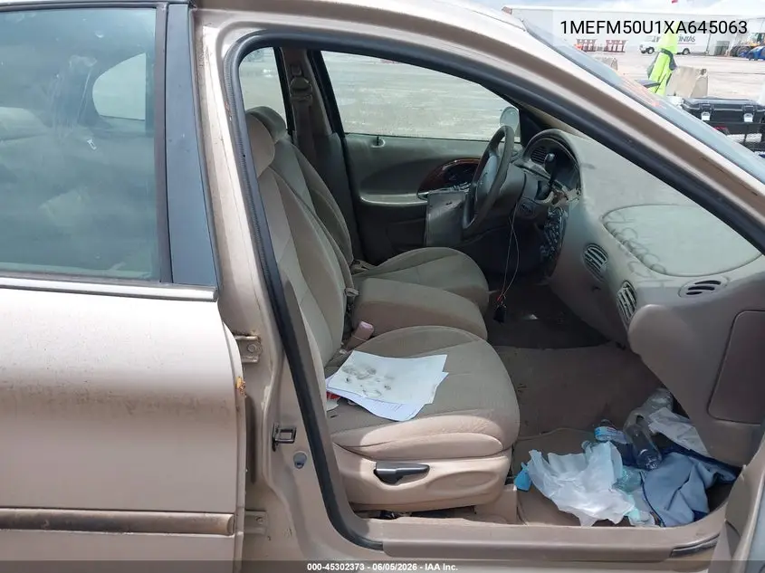 1999 Mercury Sable Gs VIN: 1MEFM50U1XA645063 Lot: 45302373