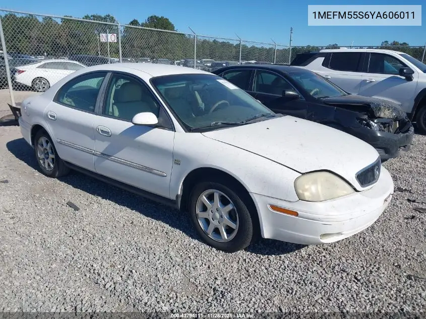 1MEFM55S6YA606011 2000 Mercury Sable Ls Premium