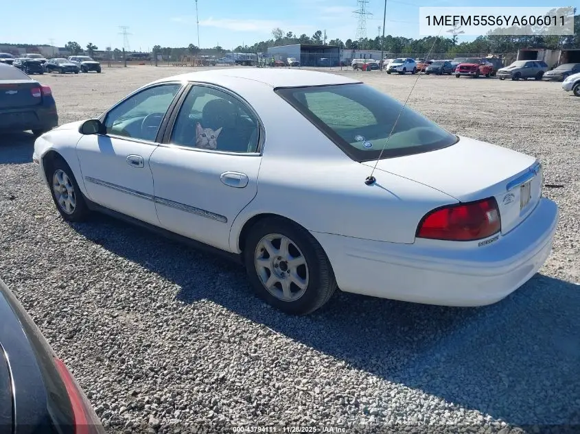 1MEFM55S6YA606011 2000 Mercury Sable Ls Premium