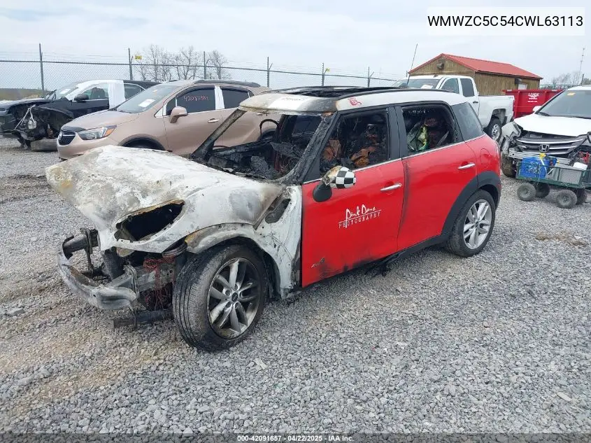 WMWZC5C54CWL63113 2012 Mini Cooper S Countryman