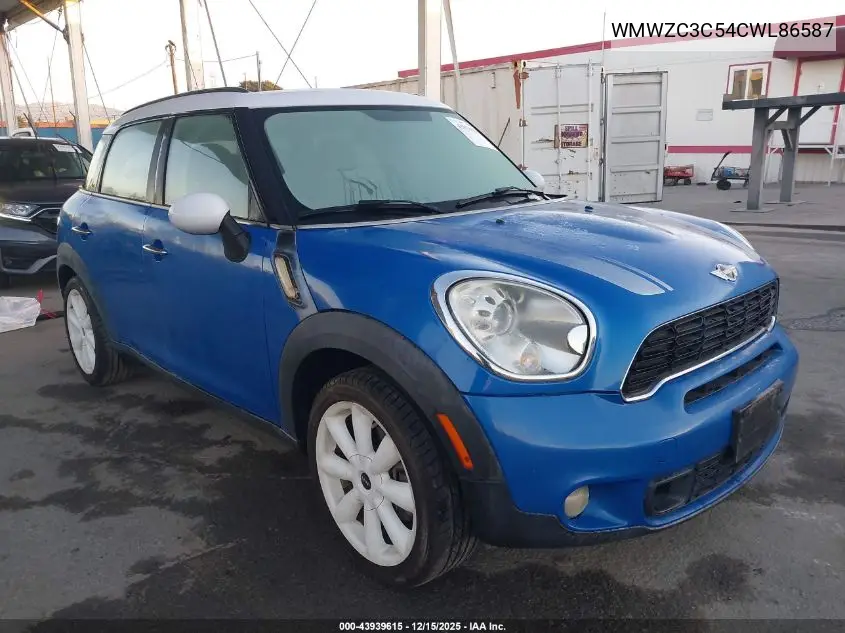 WMWZC3C54CWL86587 2012 Mini Cooper S Countryman