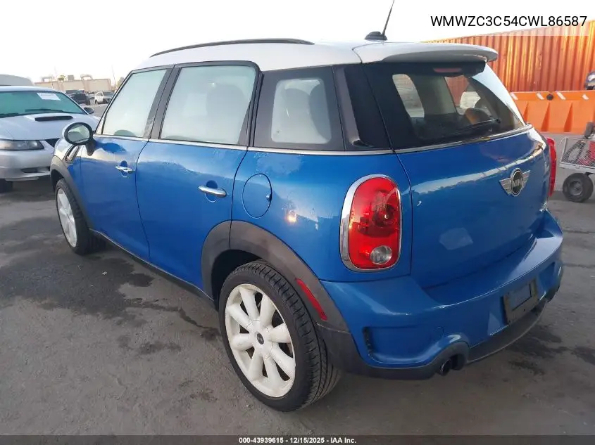 WMWZC3C54CWL86587 2012 Mini Cooper S Countryman
