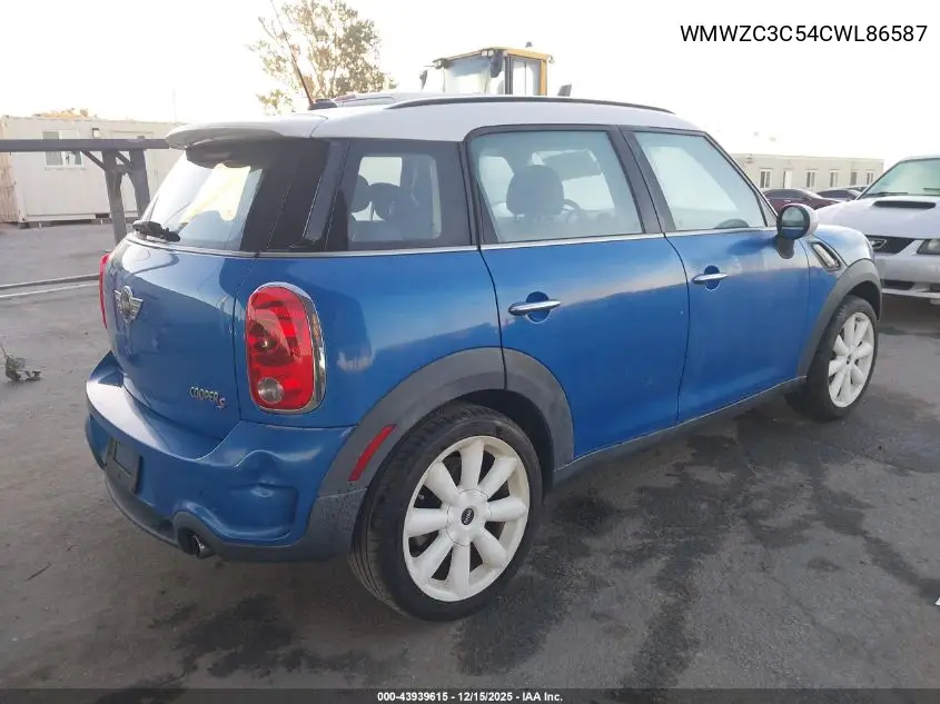 WMWZC3C54CWL86587 2012 Mini Cooper S Countryman