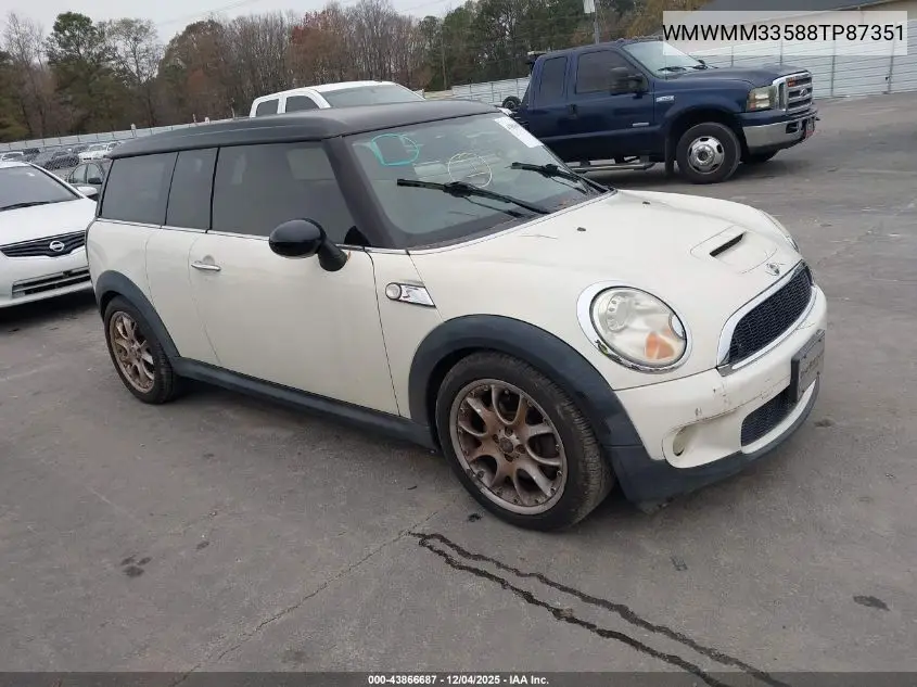 WMWMM33588TP87351 2008 Mini Cooper S Clubman