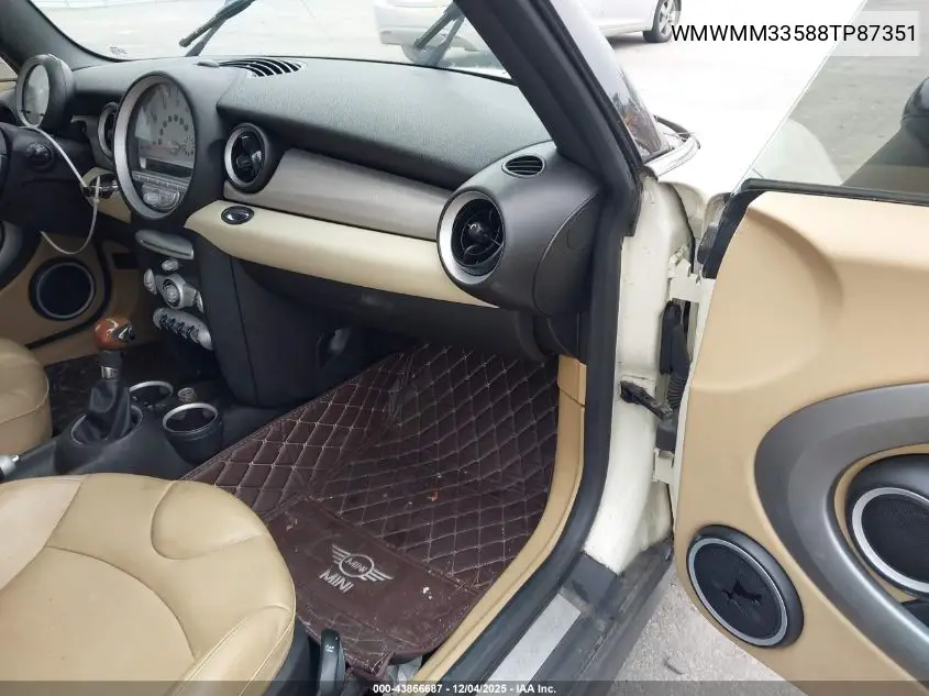 WMWMM33588TP87351 2008 Mini Cooper S Clubman