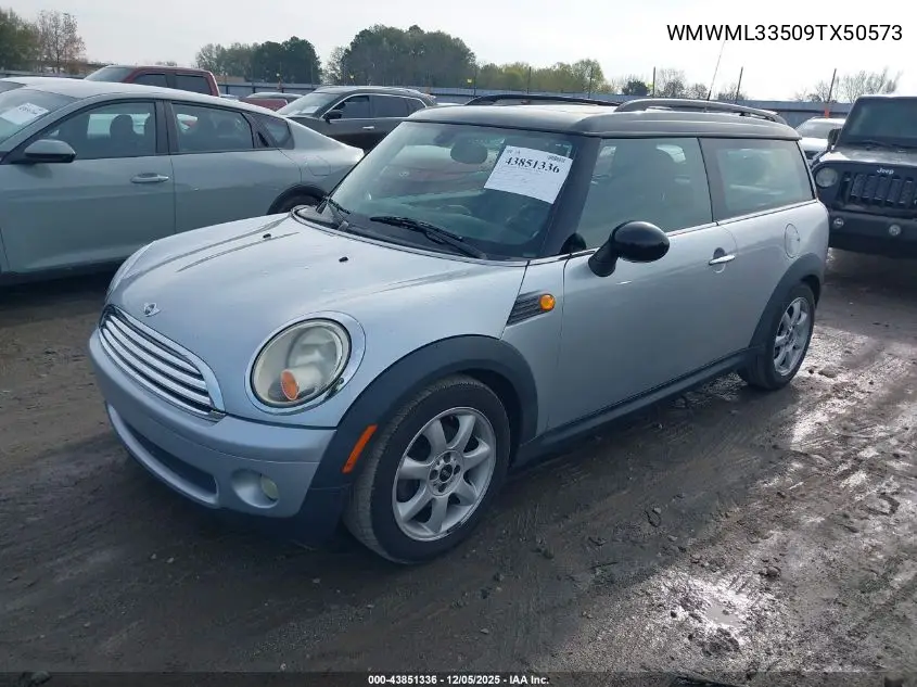WMWML33509TX50573 2009 Mini Cooper Clubman