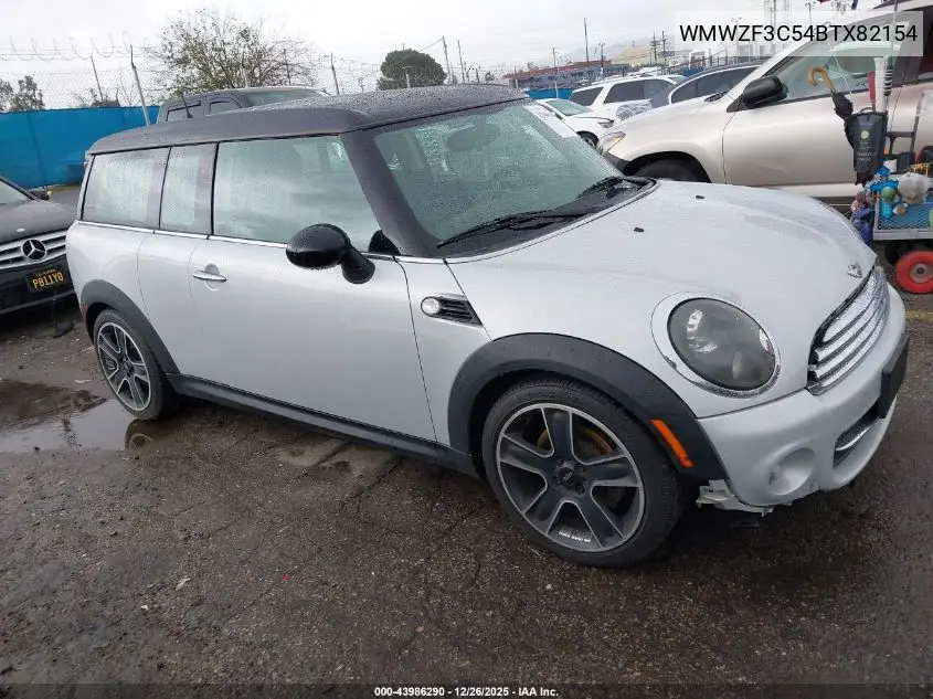 2011 Mini Cooper Clubman VIN: WMWZF3C54BTX82154 Lot: 45389865