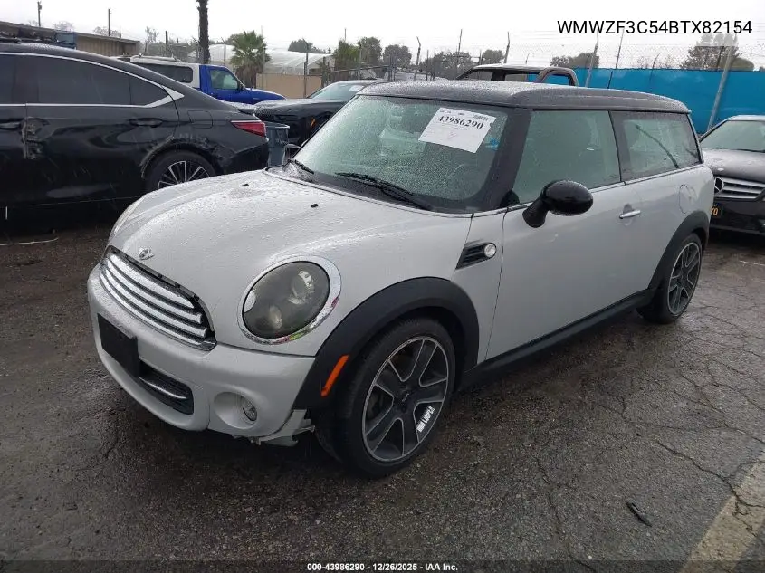 2011 Mini Cooper Clubman VIN: WMWZF3C54BTX82154 Lot: 45389865