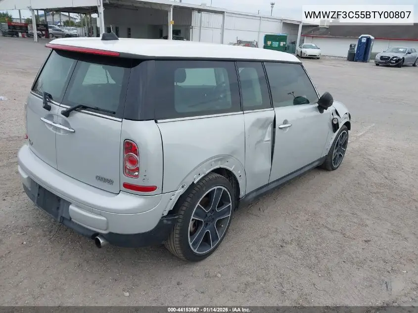 WMWZF3C55BTY00807 2011 Mini Cooper Clubman