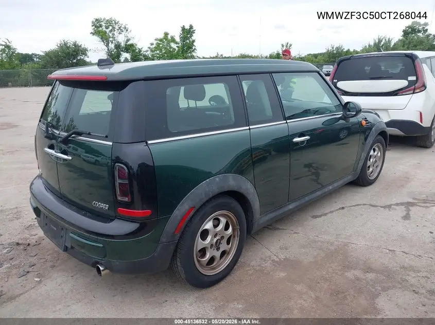 2012 Mini Cooper Clubman VIN: WMWZF3C50CT268044 Lot: 45136532