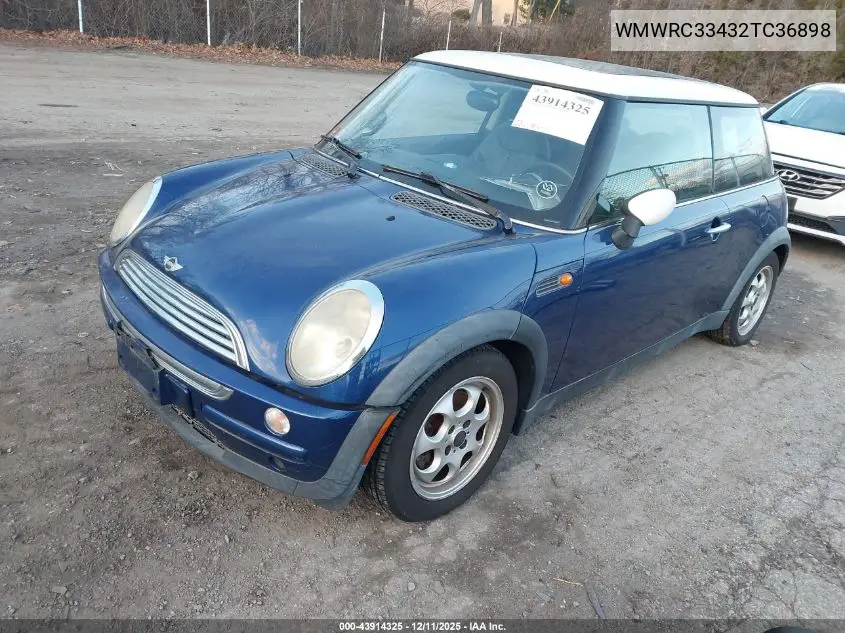 WMWRC33432TC36898 2002 Mini Cooper