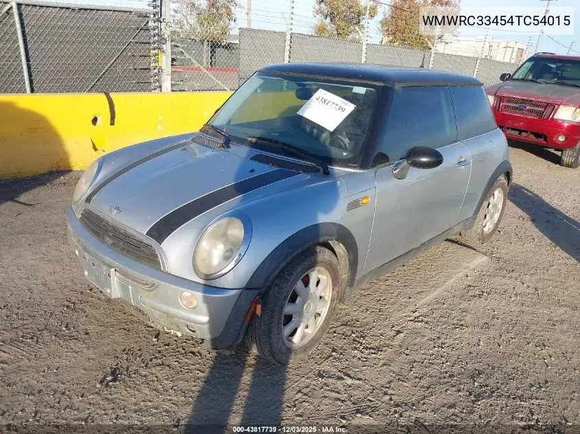 WMWRC33454TC54015 2004 Mini Cooper