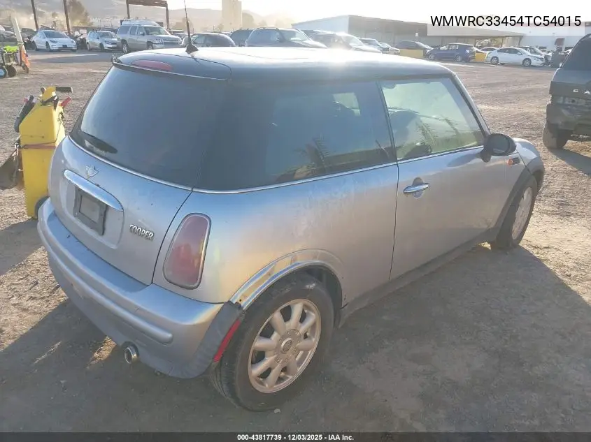 WMWRC33454TC54015 2004 Mini Cooper