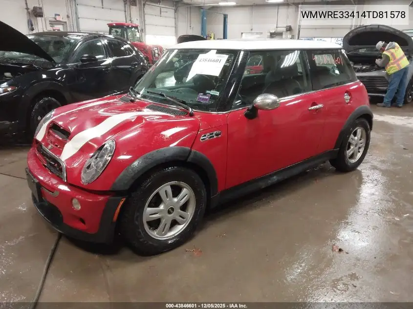WMWRE33414TD81578 2004 Mini Cooper S