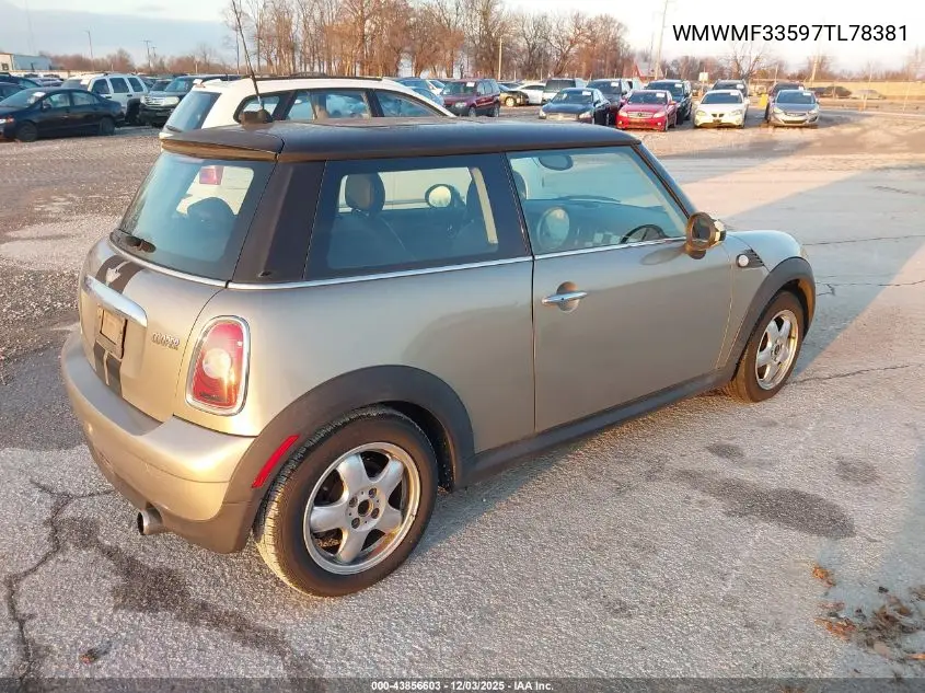 WMWMF33597TL78381 2007 Mini Cooper