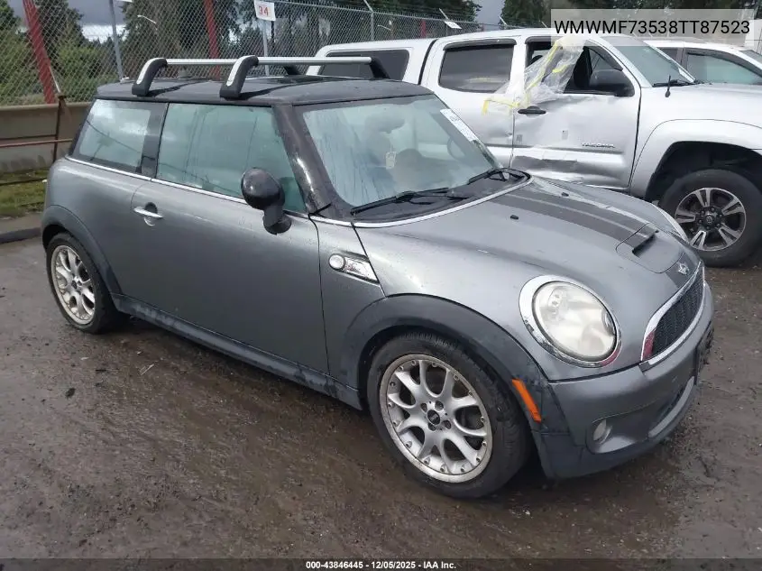WMWMF73538TT87523 2008 Mini Cooper S
