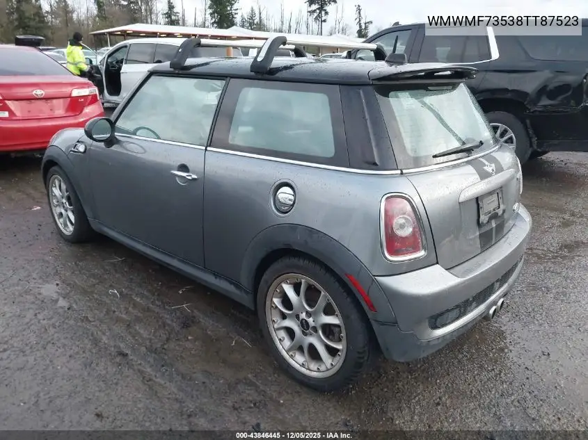 WMWMF73538TT87523 2008 Mini Cooper S
