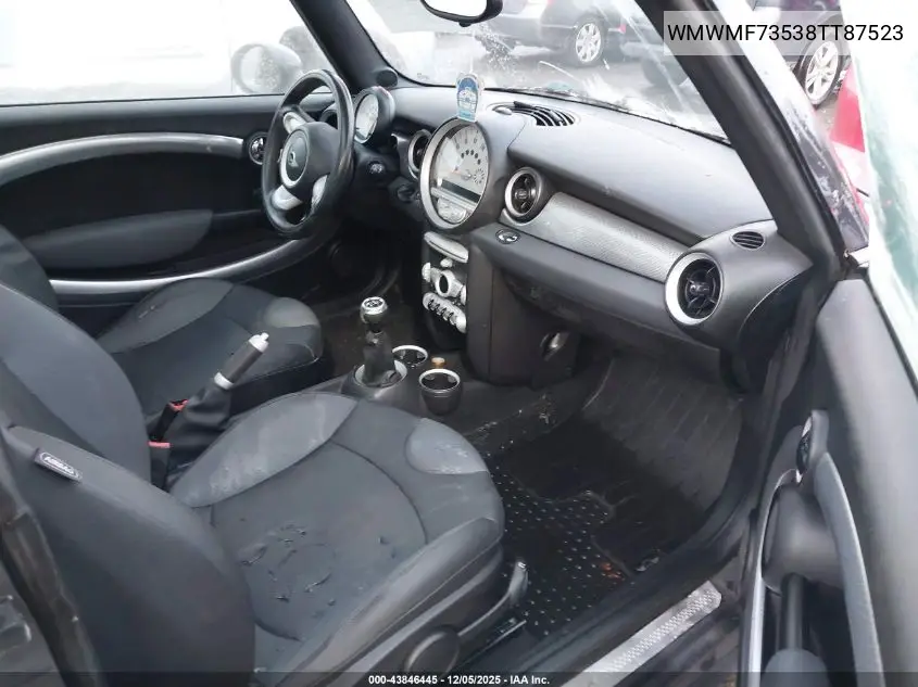 WMWMF73538TT87523 2008 Mini Cooper S