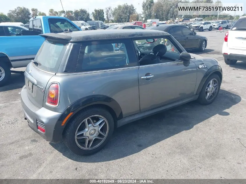 WMWMF73519TW80211 2009 Mini Cooper S